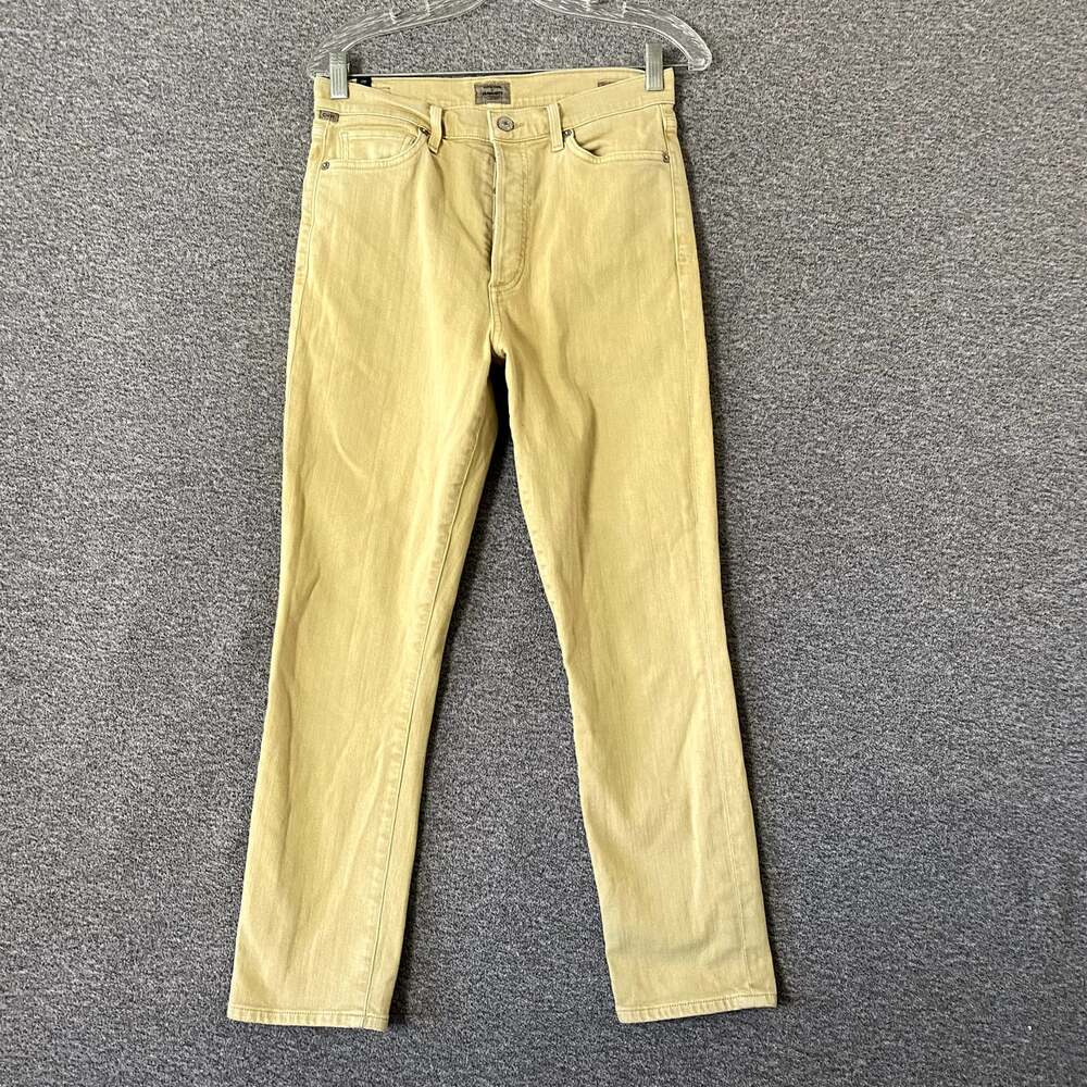 Citizens Of Humanity Women's Size 28 Yellow Olivia High Rise Slim Ankle Jeans